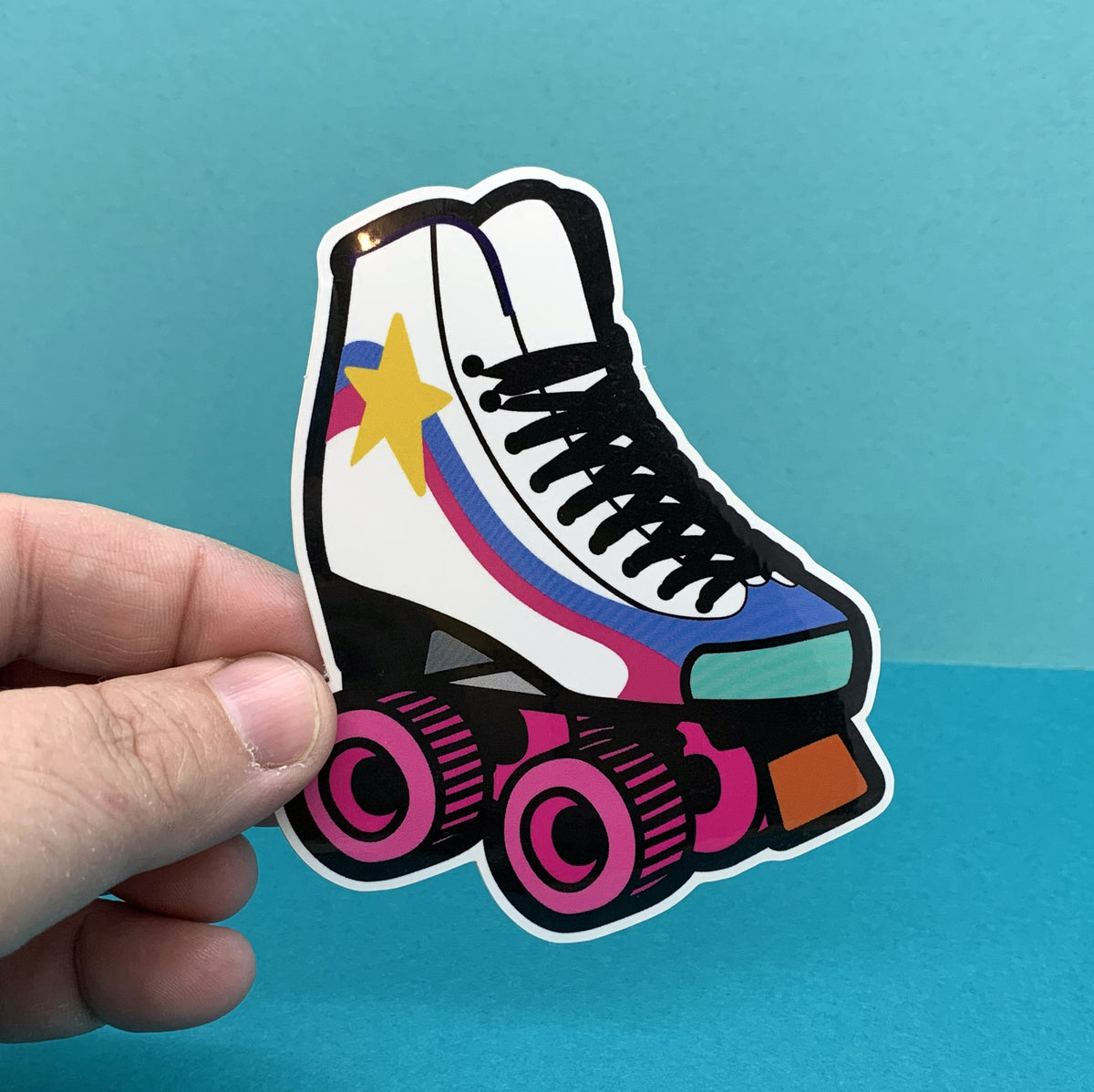 Roller Skate Die Cut Sticker – tomatotomatocreative