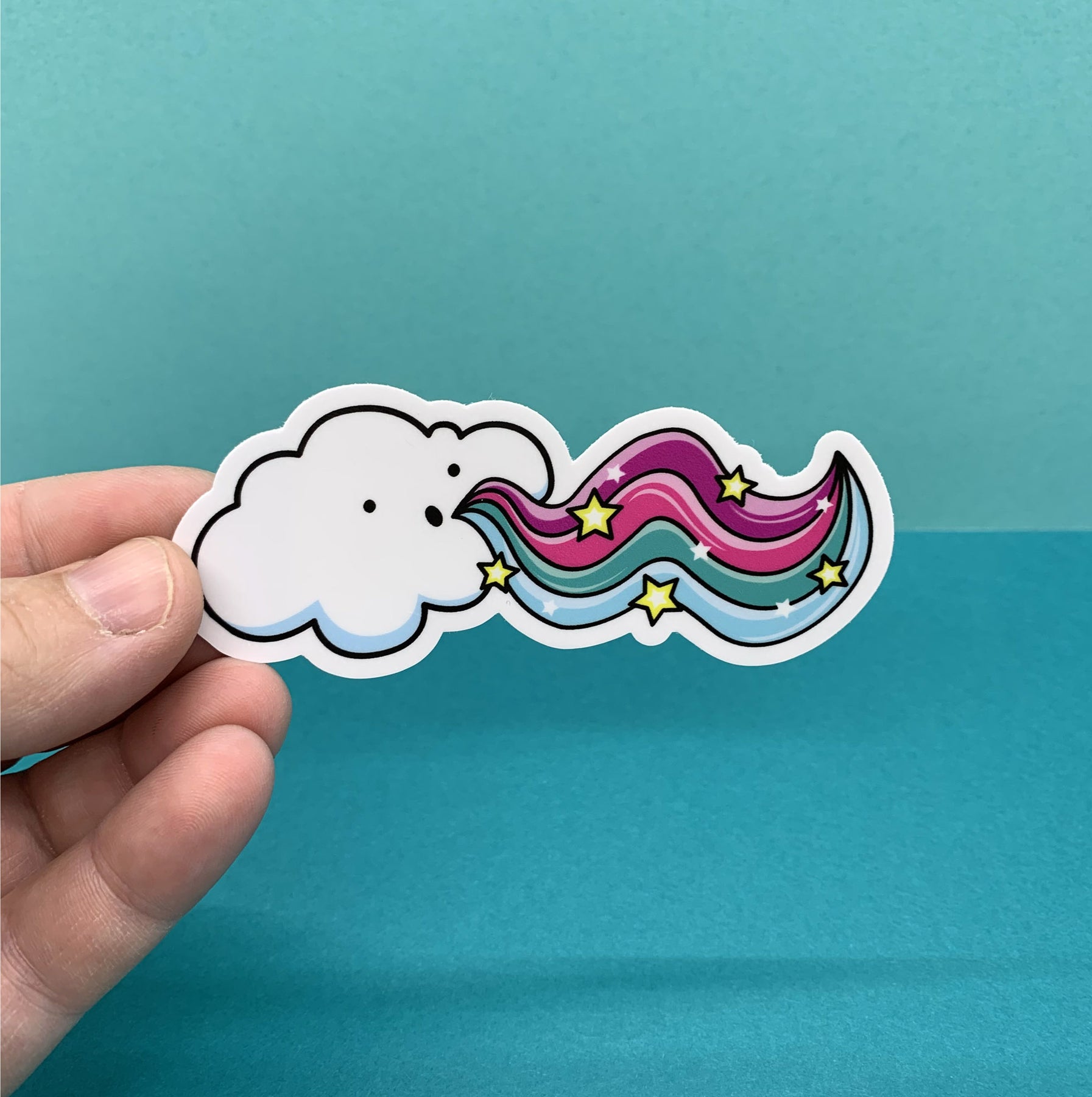 Cloud Die Cut Sticker – tomatotomatocreative