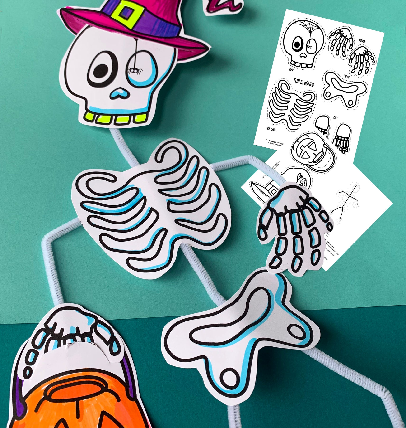 Printable Skeleton Craft – tomatotomatocreative printable-skeleton-craft-tomatotomatocreative